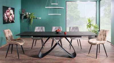 Sedia moderna living gambe in metallo rivestita in velluto cm 53x43x88h - vari colori