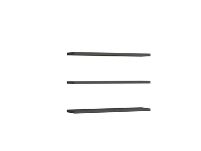 Set da 3 mensole da muro colore grigio design moderno minimal
