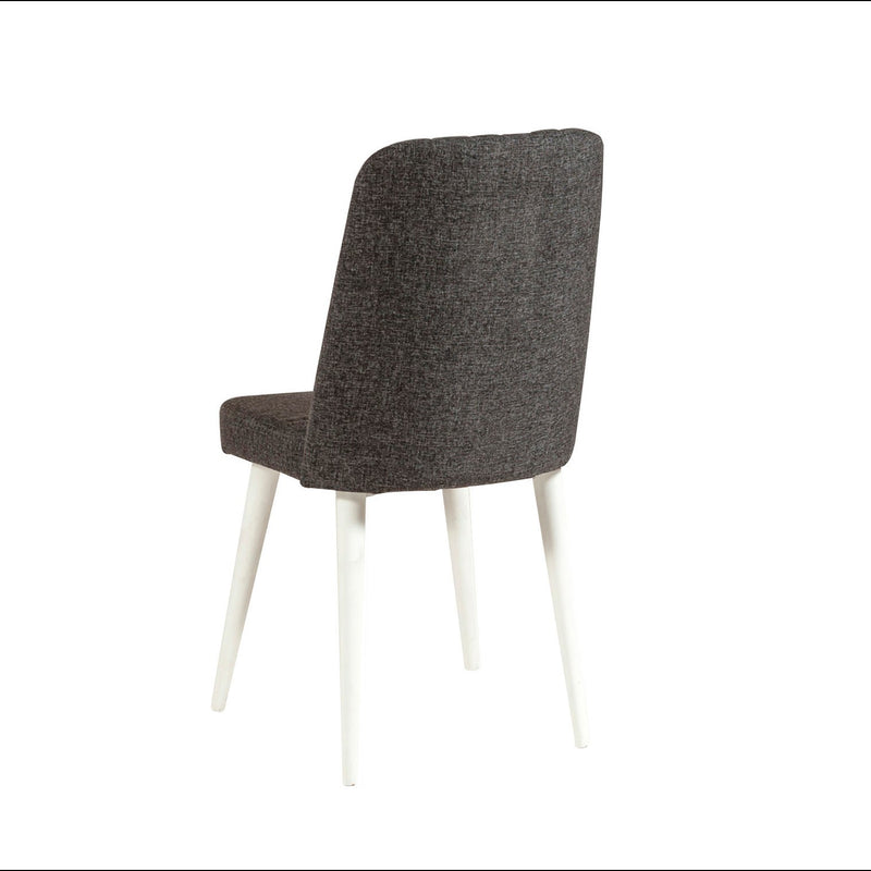 Set moderno sala da pranzo con tavolo allungabile e 4 sedie in tessuto - vari colori
