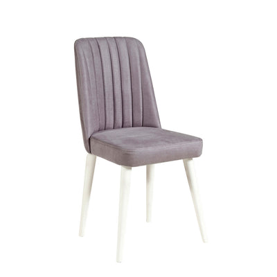 Set moderno sala da pranzo con tavolo allungabile e 4 sedie in tessuto - vari colori