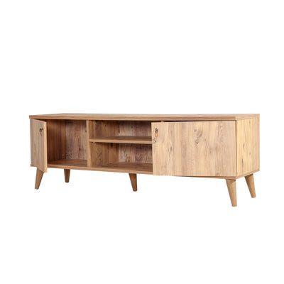 Set per soggiorno con mobile TV console e tavolino colore pino atlantico