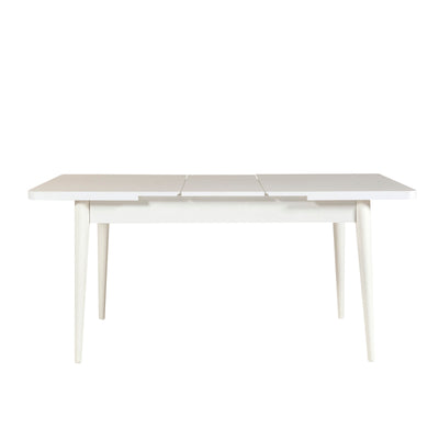 Set da pranzo con tavolo allungabile 2 sedie e panche con contenitore