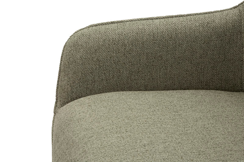 Set da 2 Sgabello alto in tessuto verde base in metallo nero cm 55x55x109h