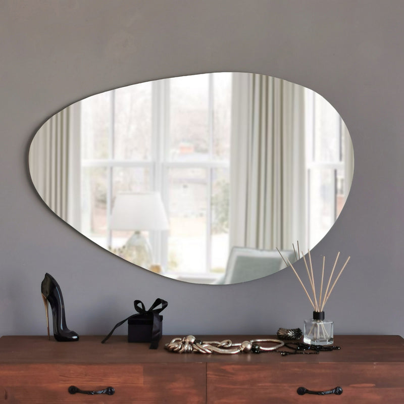Specchio forma irregolare moderno per ingresso cm 76x2x50h