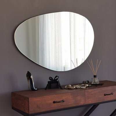 Specchio forma irregolare moderno per ingresso cm 76x2x50h