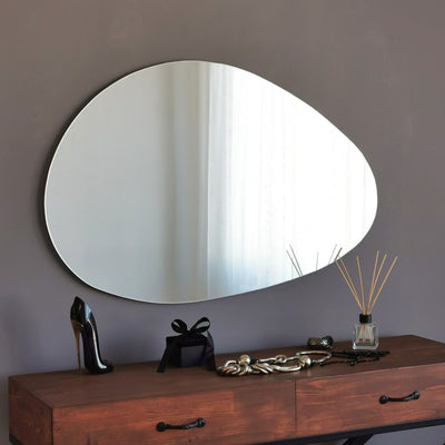 specchio design da parete per ingresso moderno forma irregolare