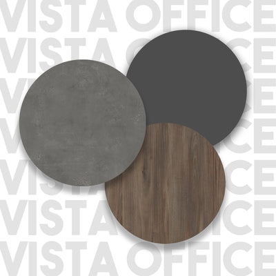 Tavolino caffè basso moderno in legno cemento antracite e noce cm 80x60x46h