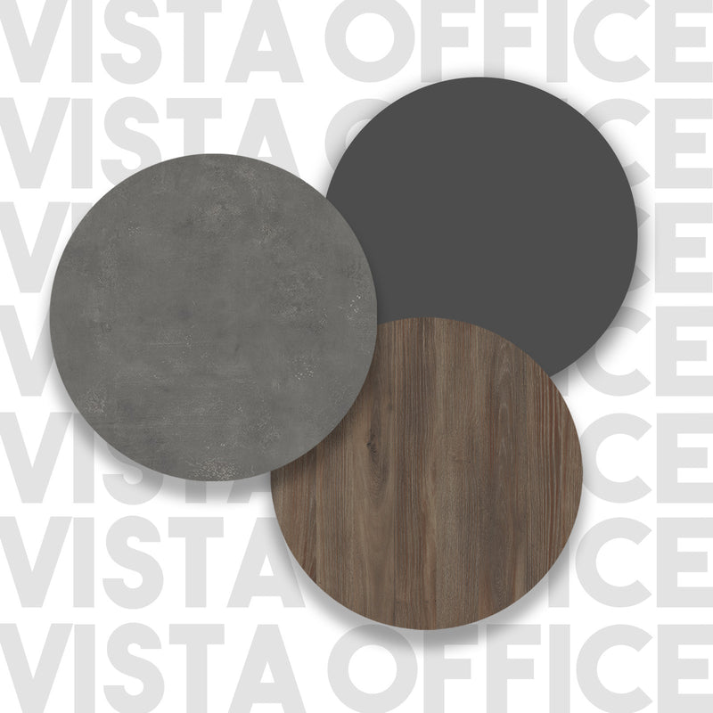 Tavolino caffè basso moderno in legno cemento antracite e noce cm 80x60x46h