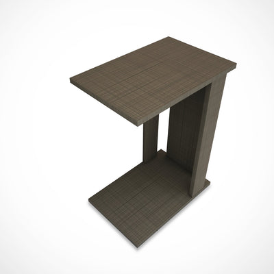 Tavolino da divano in legno moderno con piano e ripiano cm 30x43x61h