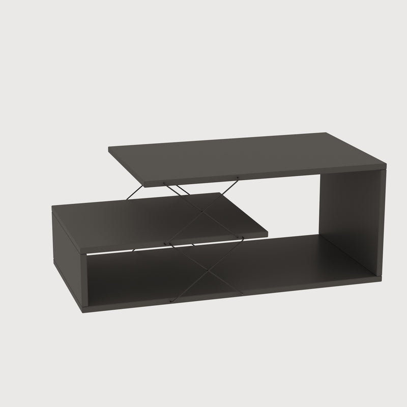 Tavolino da salotto basso design in legno cm 100x50x40h - vari colori