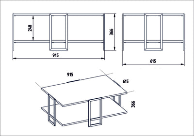 Tavolino da salotto elegante marmo bianco e oro cm 91x61x36h