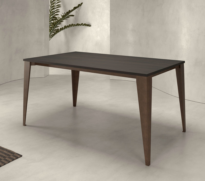 Benzen - Tavolo design allungabile gambe in metallo piano in legno o vetro - vari modelli