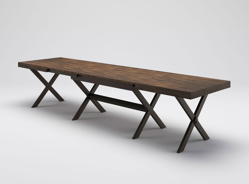 Owen - Tavolo moderno allungabile gambe ad X in legno - vari modelli