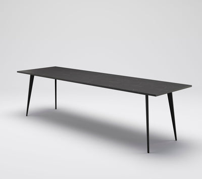 Indivar - Tavolo moderno da pranzo allungabile gambe in metallo piano in legno - vari modelli