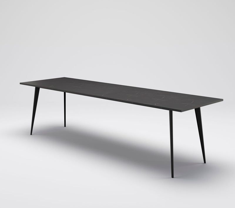 Indivar - Tavolo moderno da pranzo allungabile gambe in metallo piano in legno - vari modelli