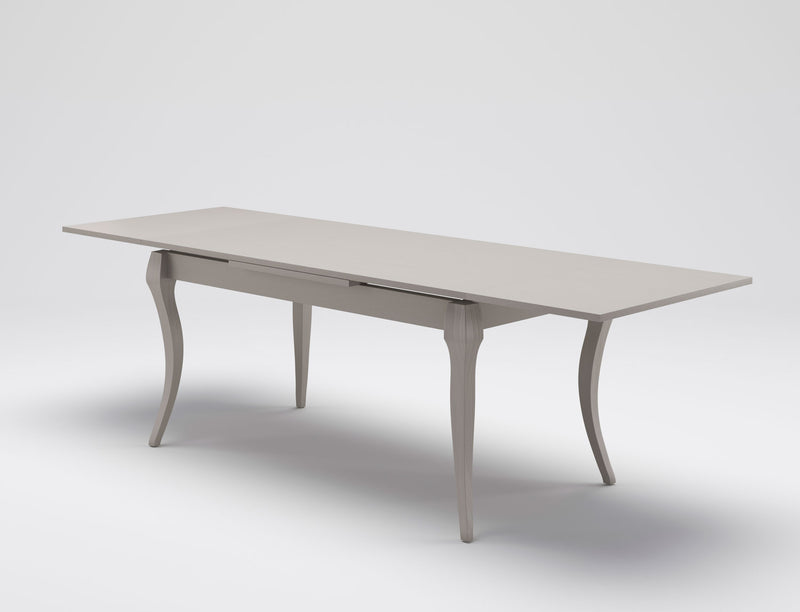 tavolo stile classico allungabile in legno grigio chiaro