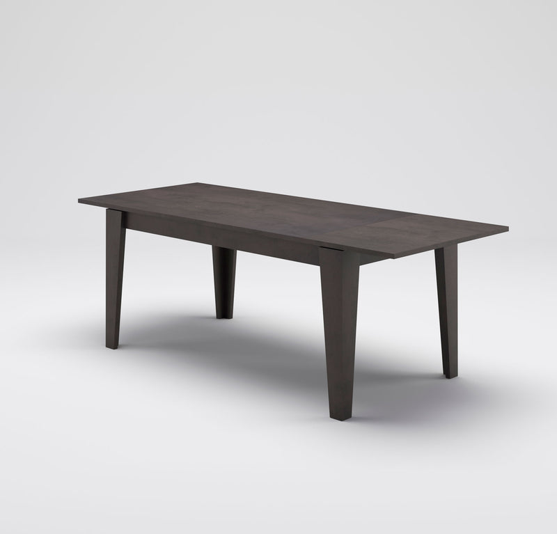 tavolo moderno allungabile in legno colore bronzo