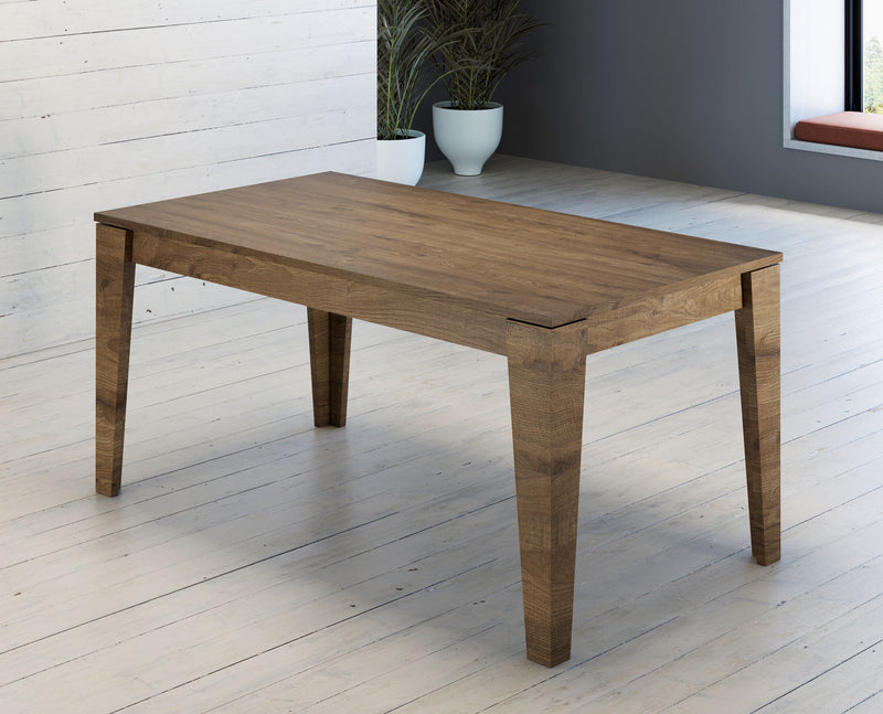 tavolo allungabile moderno in legno colore rovere
