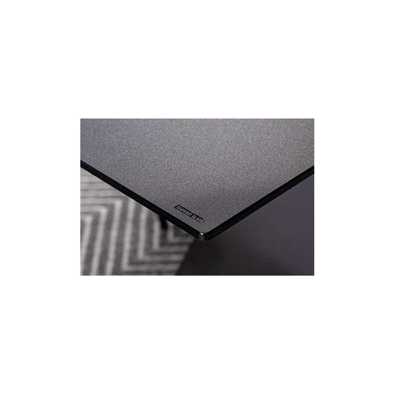 Tavolo da pranzo piano in vetro nero allungabile gambe in metallo cm 120/160x80x77h