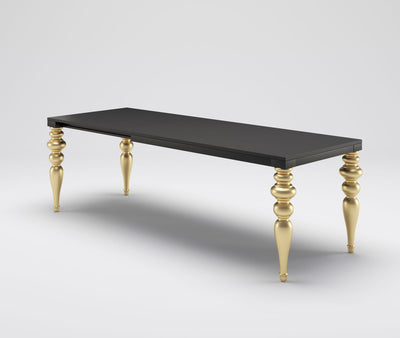 Achille - Tavolo stile classico allungabile gambe e piano in legno - vari modelli