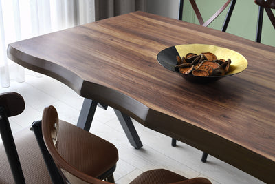 Tavolo da pranzo fisso rettangolare moderno gambe in metallo design cm 140x80x75h
