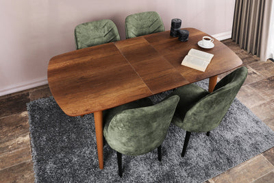 tavolo da pranzo allungabile cm 130 con allunga centrale cm 30 piano ovale in legno ovale