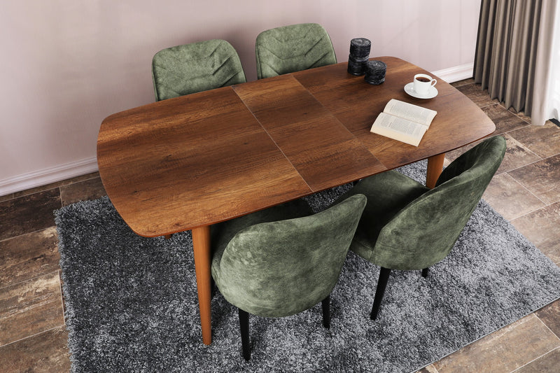 tavolo da pranzo allungabile cm 130 con allunga centrale cm 30 piano ovale in legno ovale