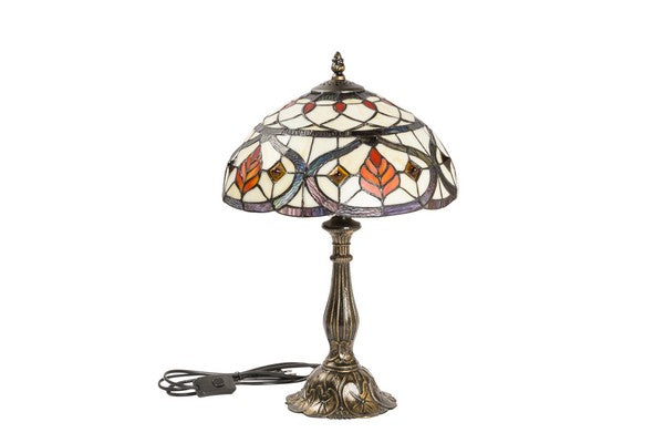 Lampada stile tiffany da tavolo design cm Ø 30x46h