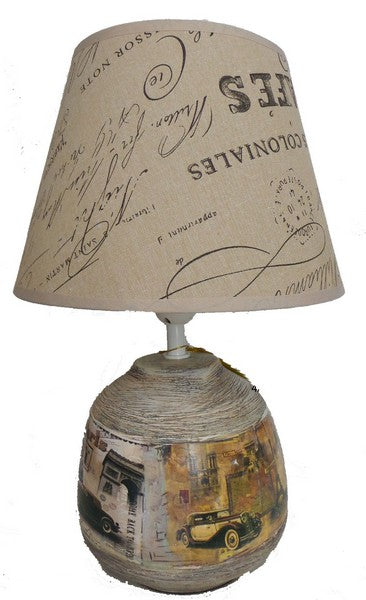Lampada da tavolo stile vintage cm Ø 29x43h