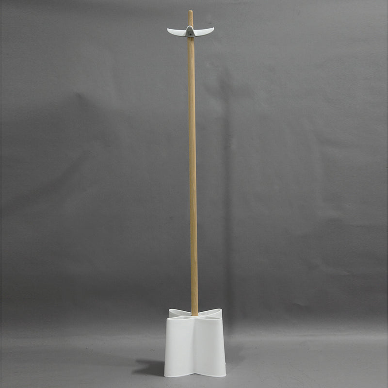 Appendiabiti con portaombrelli moderno colonna in legno cm 36x36x155h - vari colori