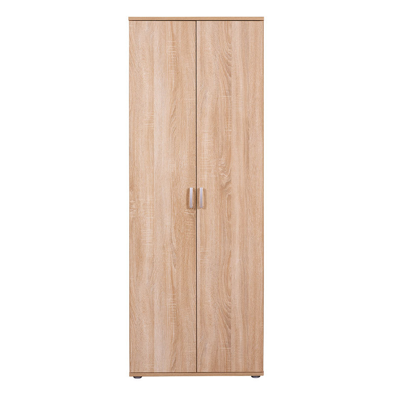armadio in legno porta scope finitura rovere