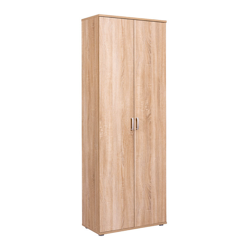 armadio in legno porta scope finitura rovere