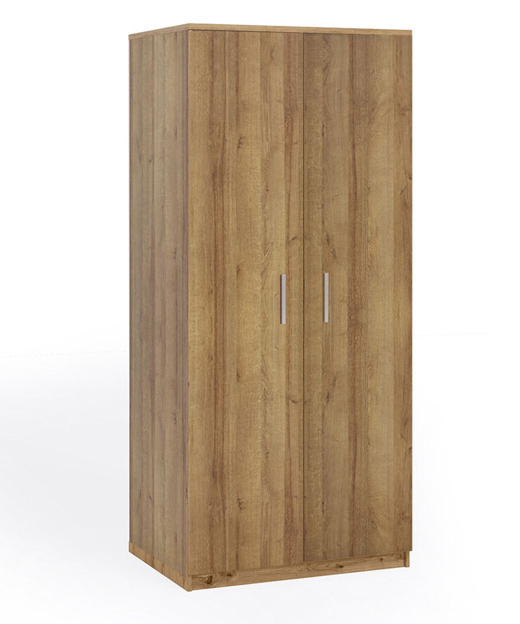 Gledis - Armadio moderno da camera 2 ante in legno cm 90x65x202h - vari colori