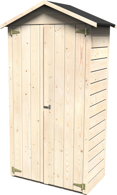 Denzil - Armadio da esterno in legno di abete del nord cm 105x58