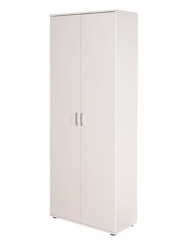 Alpo - Armadio moderno colore bianco con 2 ante cm 70x34x189h