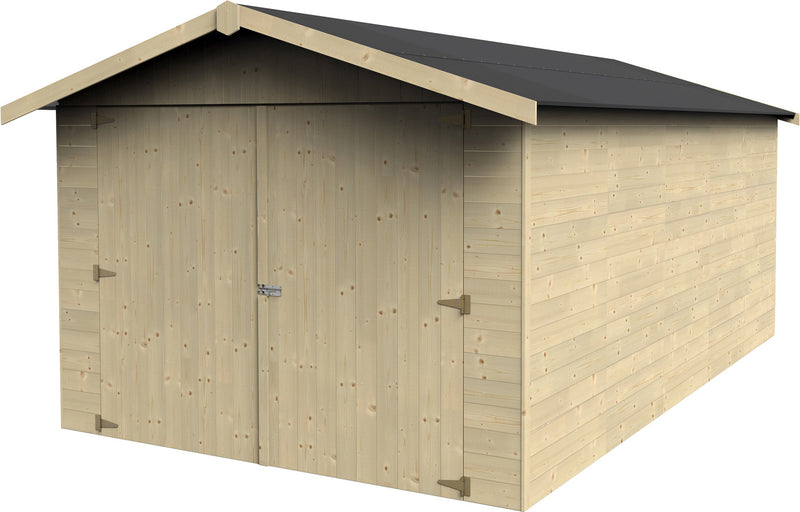 Nigel - Box garage in legno di abete cm 303x492