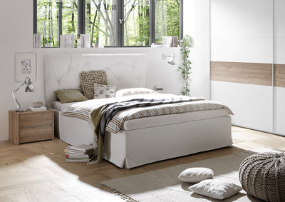 Mestal - Set da 2 Comodino moderno 2 cassetti da camera in legno cm 51x40x42h - vari colori