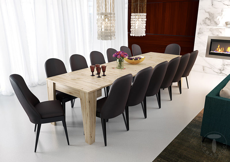 consolle allungabile tavolo moderno da pranzo per 14 persone