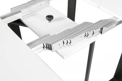 Futura - Tavolo consolle allungabile design moderno cm 90x40/300x77h - Noce