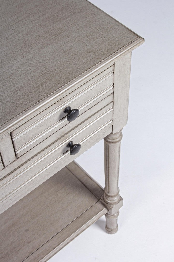 Consolle da ingresso con 3 cassetti stile classico in legno cm 60x33x78h