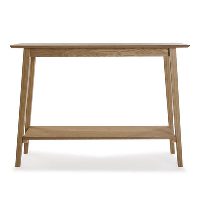 Consolle da ingresso in legno con finitura naturale cm 100x30x72h