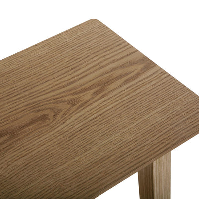 Consolle da ingresso in legno con finitura naturale cm 100x30x72h