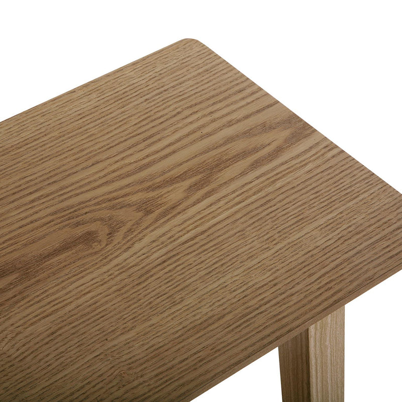 Consolle da ingresso in legno con finitura naturale cm 100x30x72h