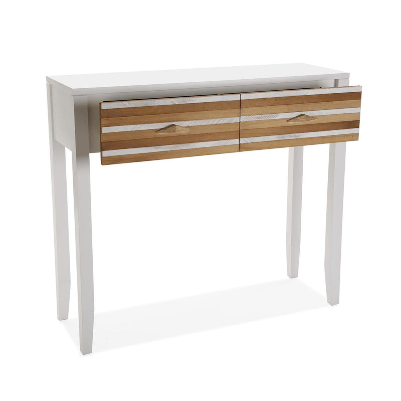 Consolle da ingresso moderna in legno di pino con cassetti cm 90x30x80h