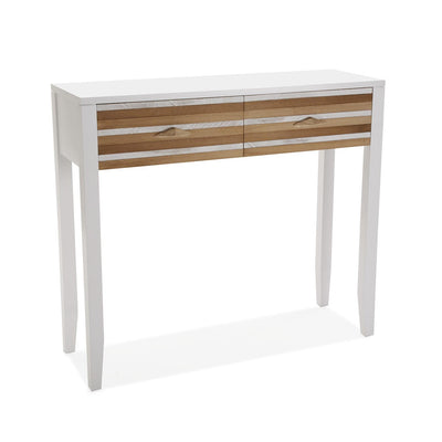 Consolle da ingresso moderna in legno di pino con cassetti cm 90x30x80h