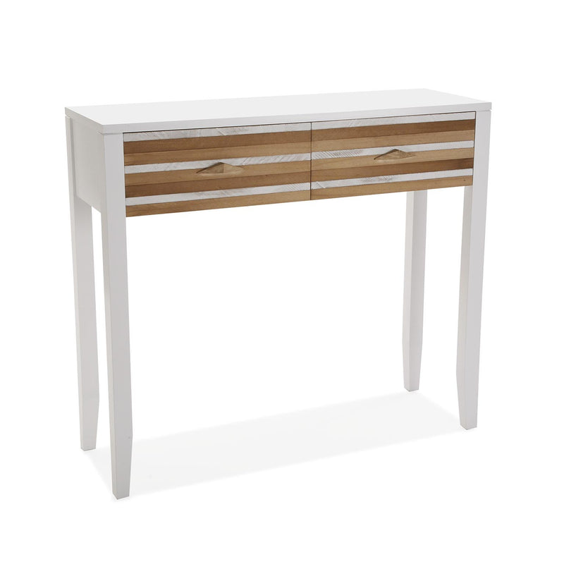 Consolle da ingresso moderna in legno di pino con cassetti cm 90x30x80h
