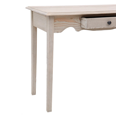 Consolle in legno massello con cassetto stile country cm 95x47x75h