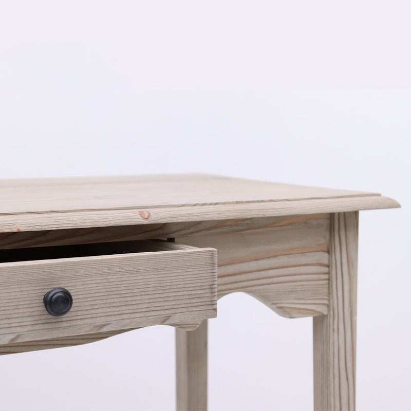Consolle in legno massello con cassetto stile country cm 95x47x75h