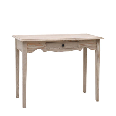 Consolle in legno massello con cassetto stile country cm 95x47x75h