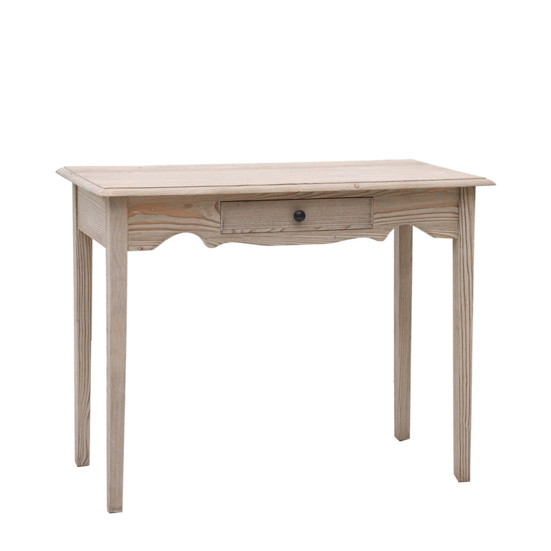 Consolle in legno massello con cassetto stile country cm 95x47x75h